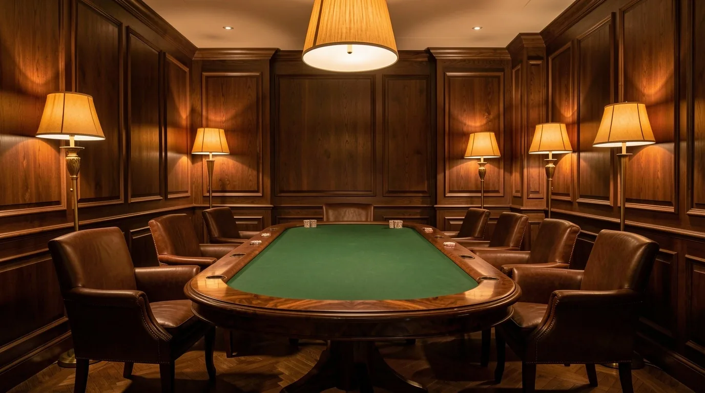 Atmosphère raffinée du Poker Lounge Le Montelle à Montpellier