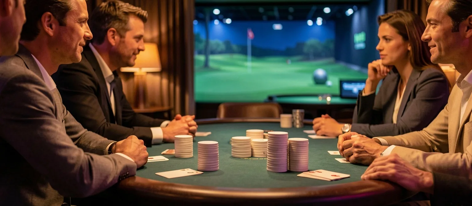 Tournoi amical de poker dans le salon privé Le Montelle