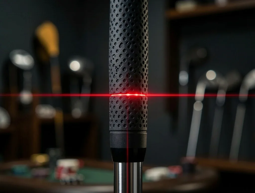 Alignement laser et pose de grip de club de golf