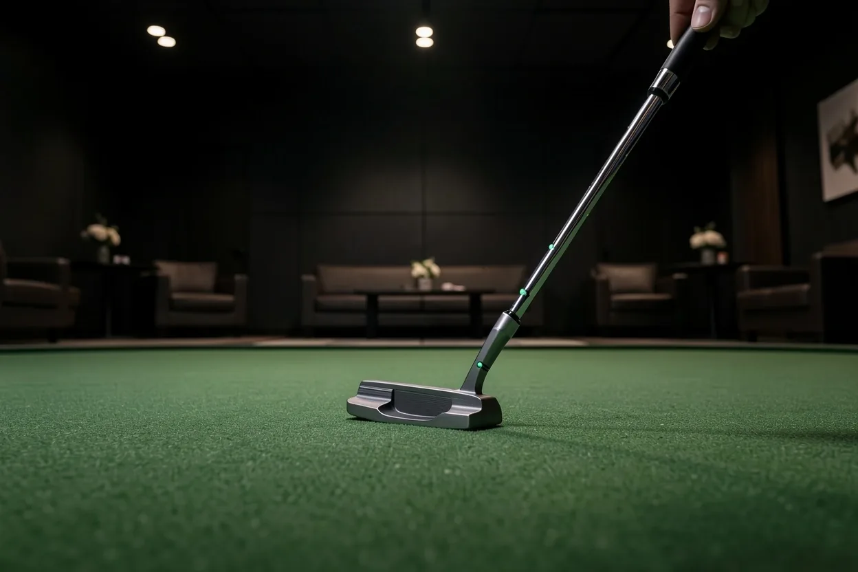 Système d'analyse cinématique du putting et capteurs de roule de balle
